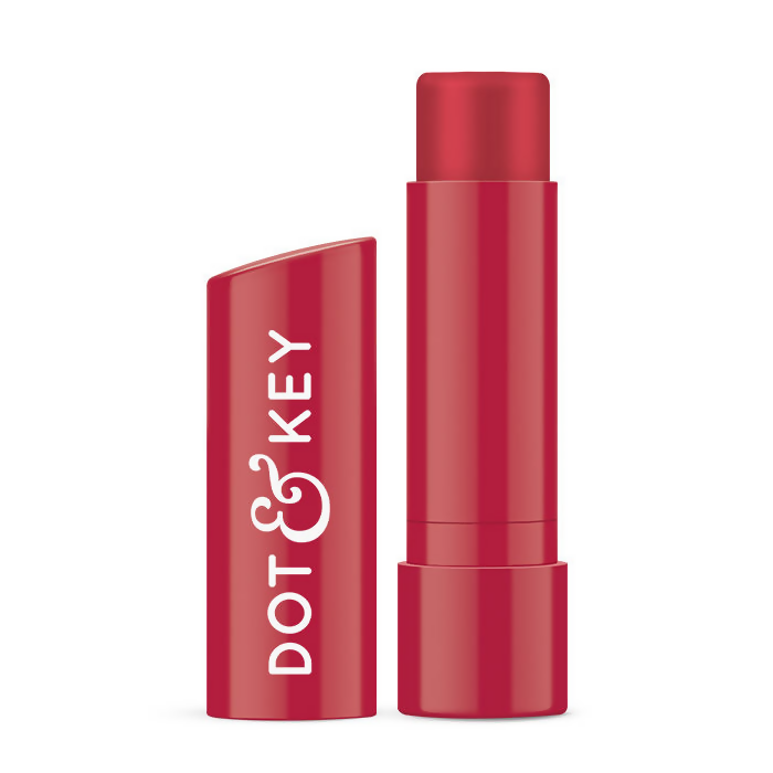 Dot & Key Barrier Repair Hydrating Lip Balm SPF 50 With Ceramides & Peptides Cherry Crimson