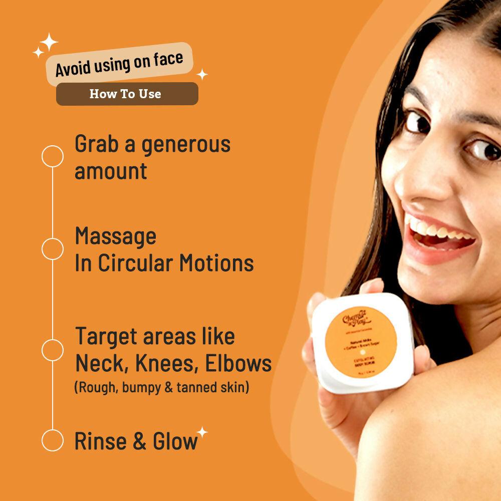 Chemist At Play Exfoliating Body Wash + Exfoliating Body Scrub For Tan Removal Combo