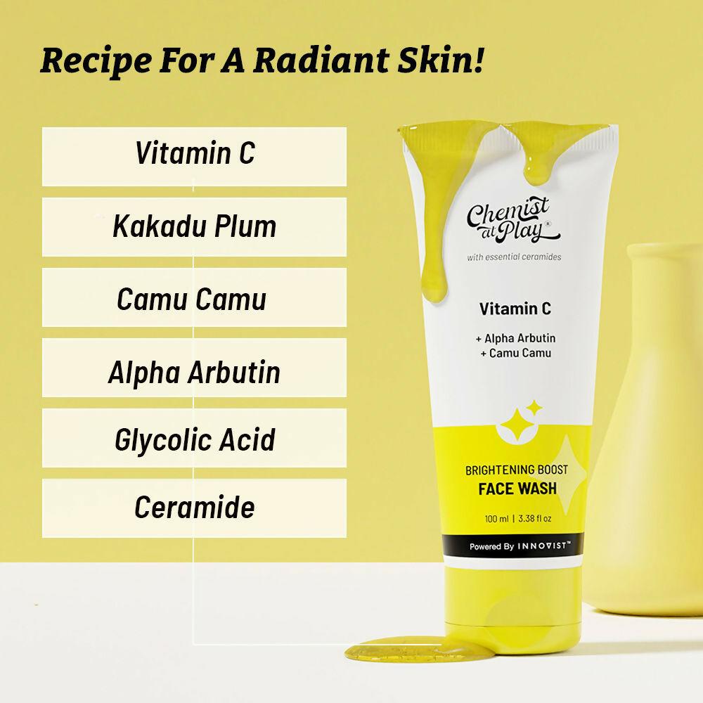 Chemist At Play Retinol Anti-Aging Body Lotion + Brightening Boost Face Wash Combo