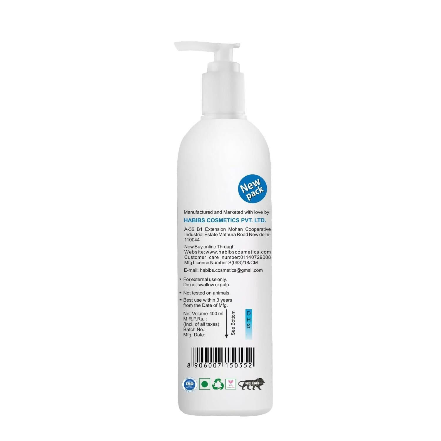 Habibs Professional Hair Shampoo with Jojoba Oil Botanicals For Anti Hair Fall