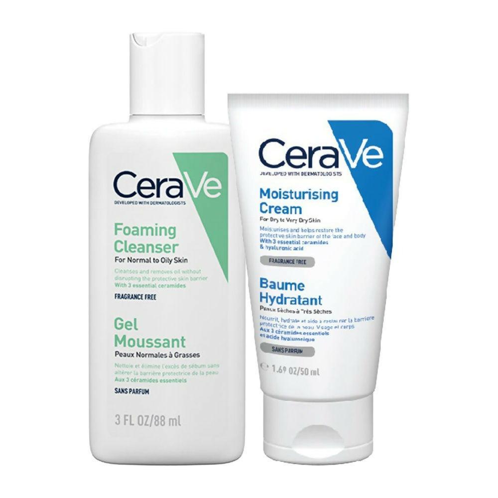 Cerave Daily Duo For Normal To Oily Skin With Facewash & Moisturizer
