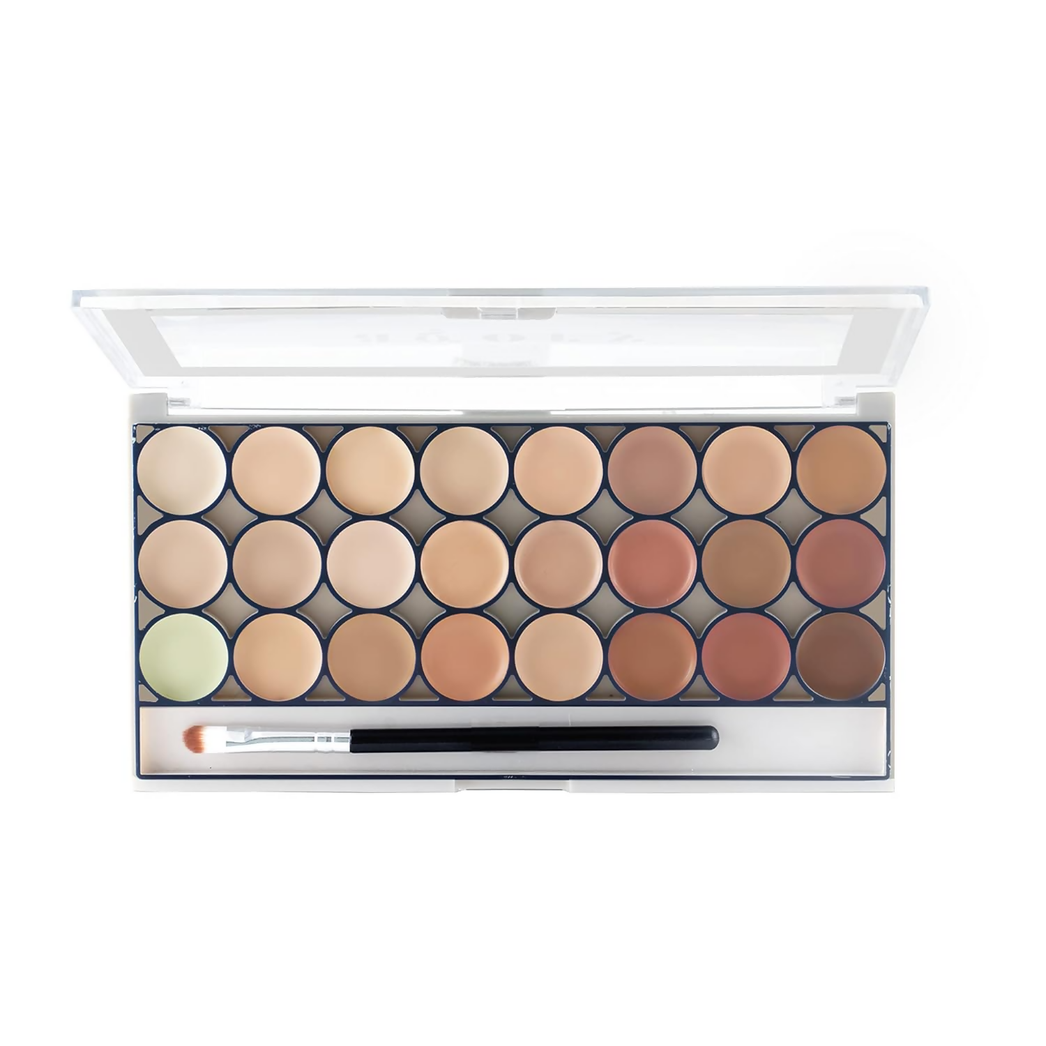 MARS Cosmetics 24 Shade Agory Cream Contour Palette With Brush - Shade-01
