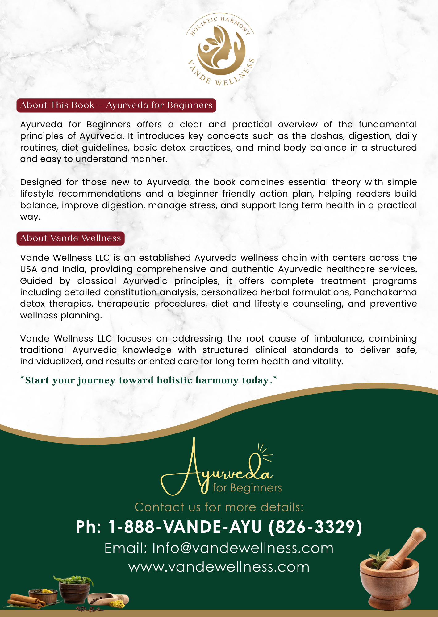 Ayurveda for Beginners - Ayurveda guide by Vande Wellness | Read and Download access only.