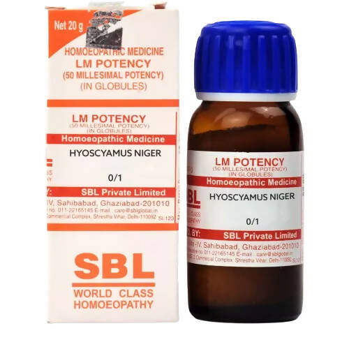 SBL Homeopathy Hyoscyamus Niger 0/1 LM
