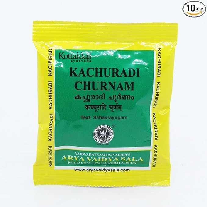 Kachuradi Churnam-10GM, (Pack Of 10), Of Arya Vaidya Sala Kottakkal