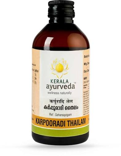 Karpooradi Thaila | Traditional Ayurvedic Herbal Oil | Premium Quality - Pack of 3