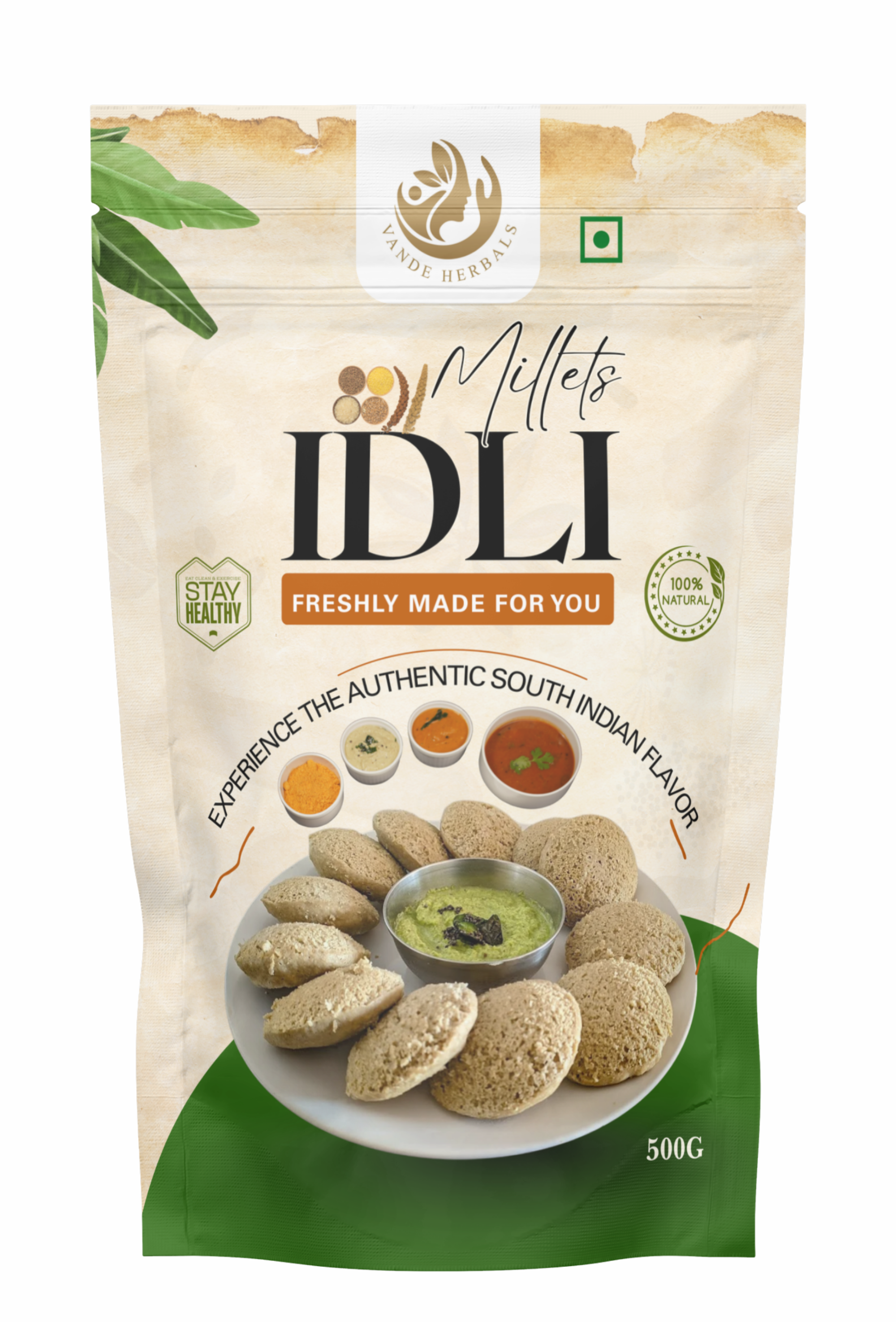Millets Idli Mix 500 g Instant South Indian Breakfast Mix | Vande Herbals