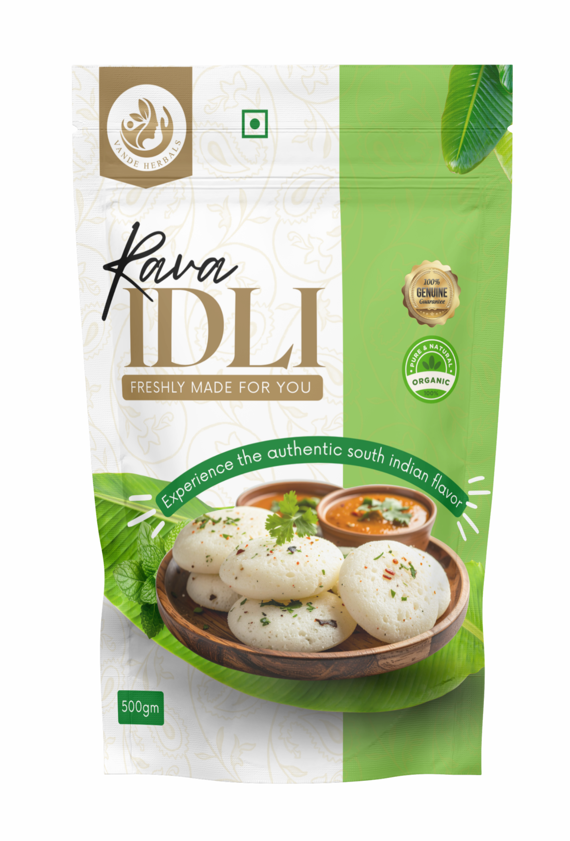 Rava Idli Mix 500 g Instant South Indian Breakfast Mix | Vande Herbals