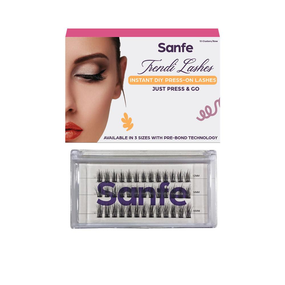 Sanfe Instant DIY Press On Lashes False Eyelashes