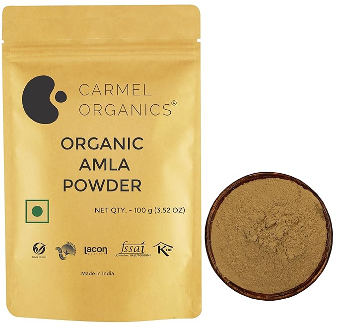 Amla Fruit Powder | 100, 500 grams | Jaivik Bharat Certified | Indian gooseberries Powder. | Malanelli,Amalakkamu,Usirikai Powder | No Added Preservatives