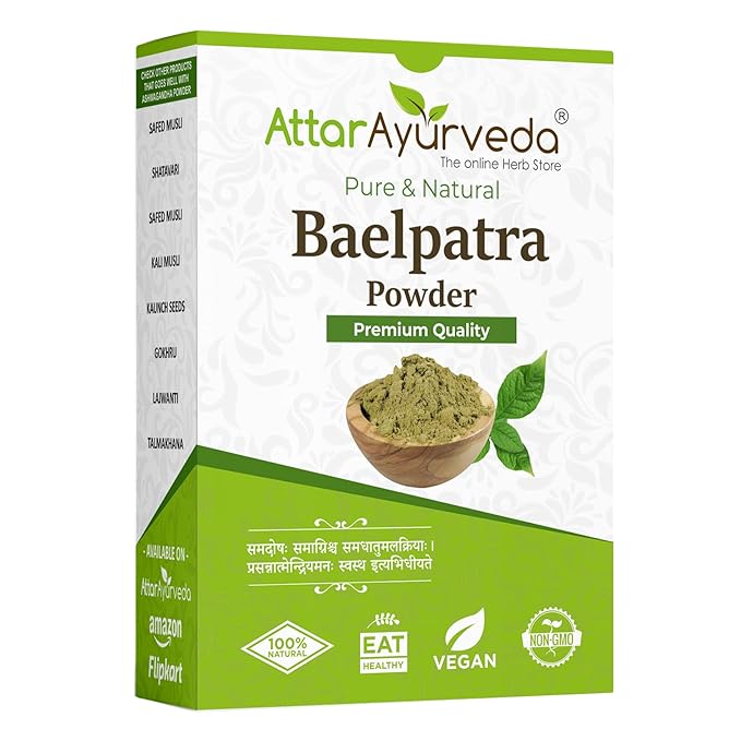 Ayurveda Baelpatra (Bilva) Powder - 200 g (Pack of 2)