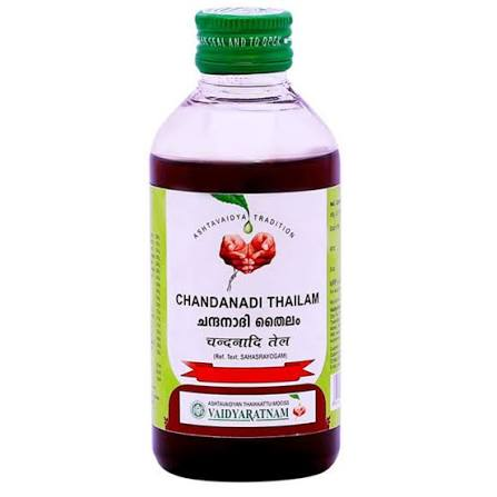 Chandanadi Thailam | Traditional Ayurvedic Herbal Oil | Premium Quality - Pack of 3