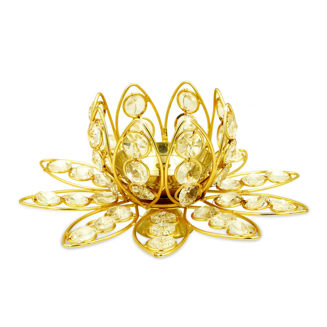 Shubhkart Nitya Brass Dhanlaxmi Kamal Diya