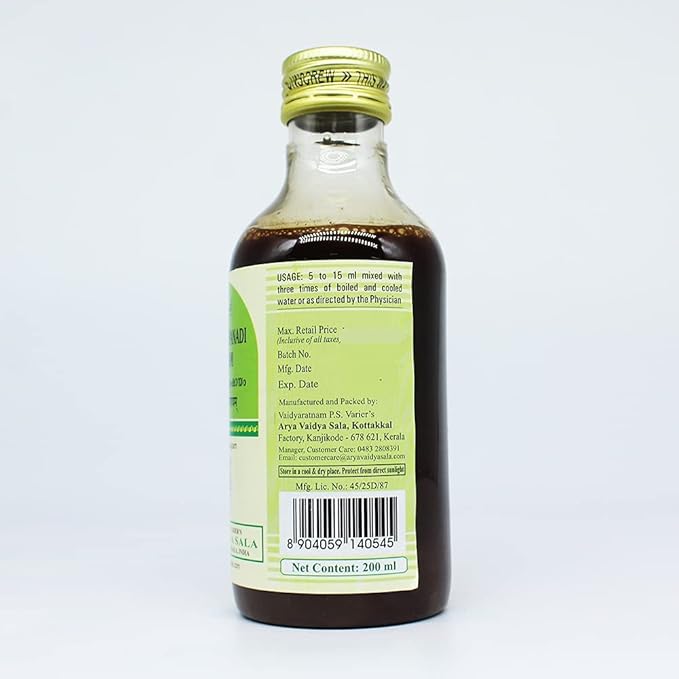 Dhanadanayanadi Kashayam-200ML, (Pack Of 1), Of Arya Vaidya Sala Kottakkal
