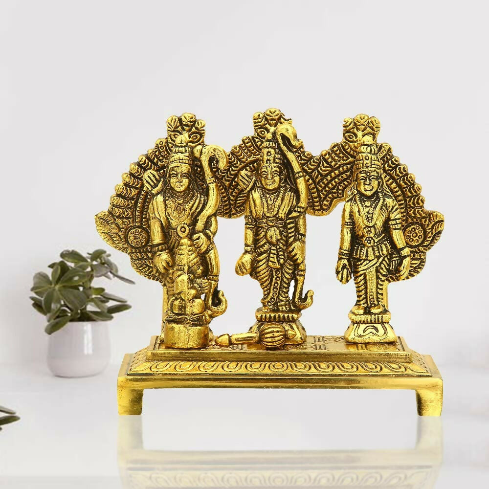 Craftam Metal Shri Ram Darbar With Hanuman Ji