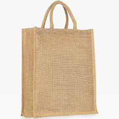 Customizable Jute Bag 14 × 12 × 5 Inches | Reusable Eco-Friendly Tote Bag for Branding & Gifts | Pack of 25